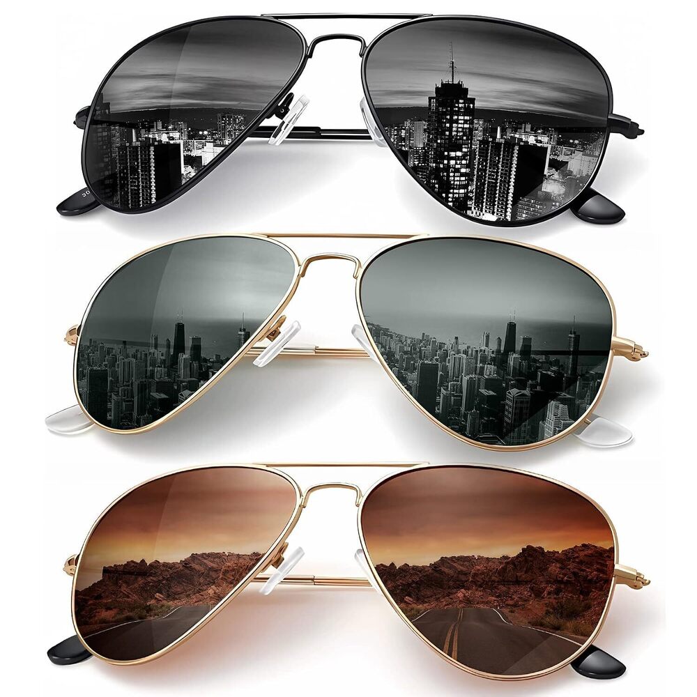 Classic Aviator Sunglasses for Men Women Driving Sun glasses Polarized